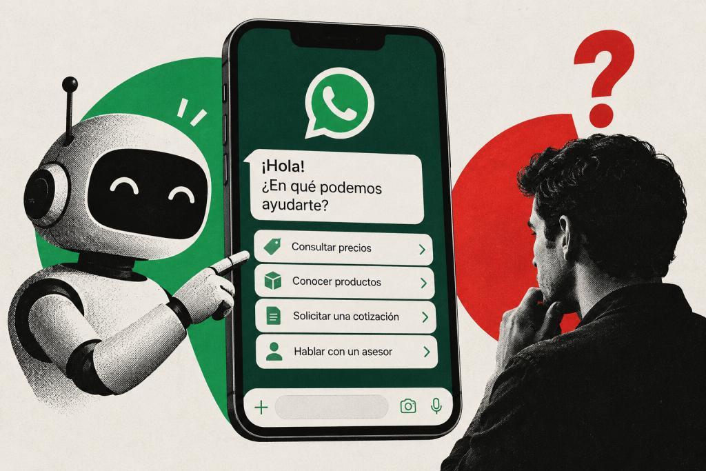 Chatbot de WhatsApp y opciones de ayuda